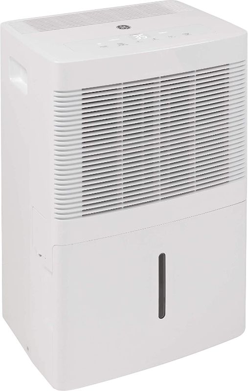 Photo 1 of GE Portable Dehumidifier | 20 Pint | Perfect for Bedroom, Basement & Garage | Ideal for High Humidity Areas | Complete With Empty Bucket Alarm, Clean Filter Alert & LED Digital Controls | White
