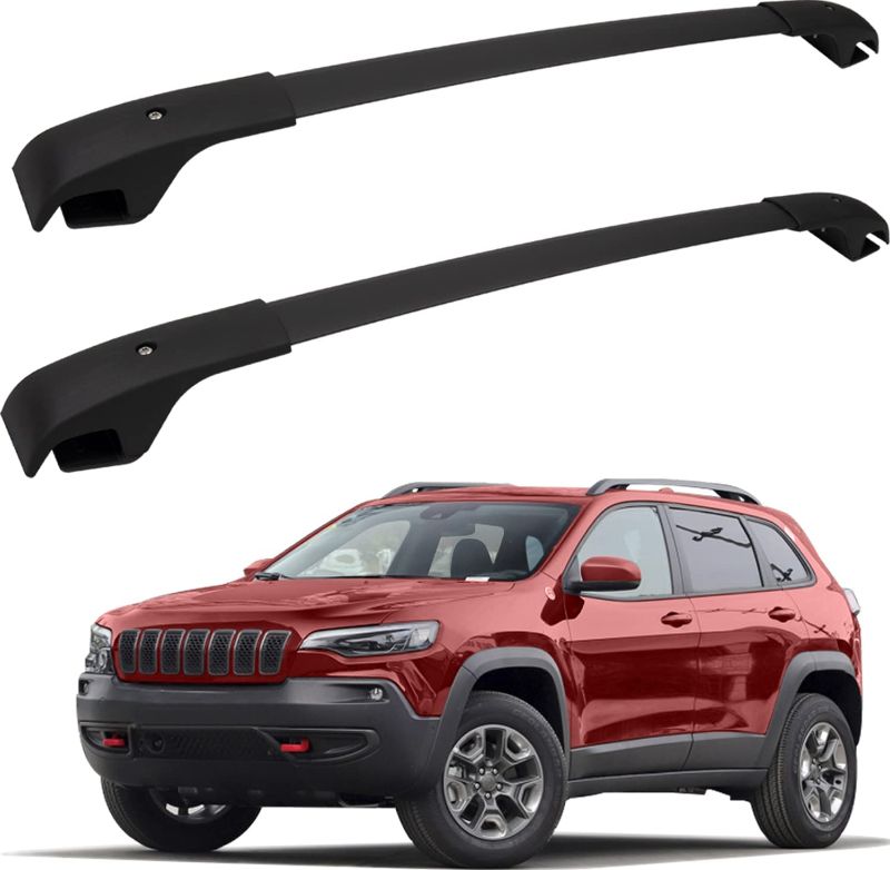 Photo 1 of  Roof Rack Cross Bars for 2014-2021 Jeep Cherokee Aluminum Crossbars 