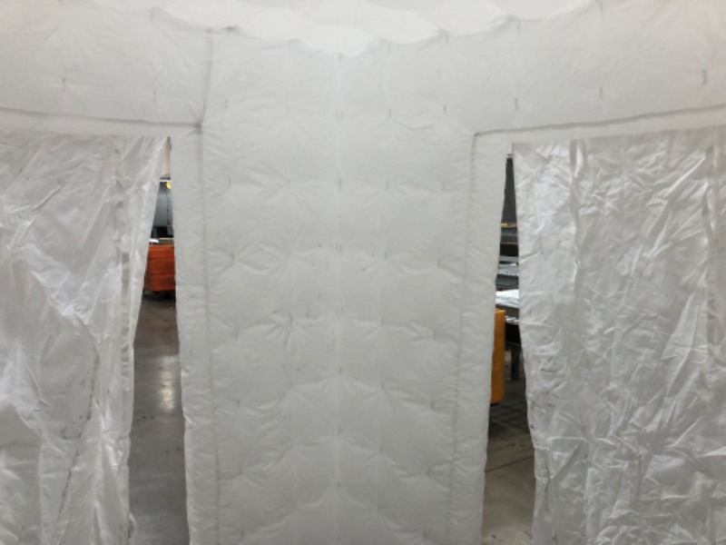 Photo 3 of  8ft Inflatable Cube Tent with LED Lights Inflatable Photo Booth Inflatable Structure for Party Event