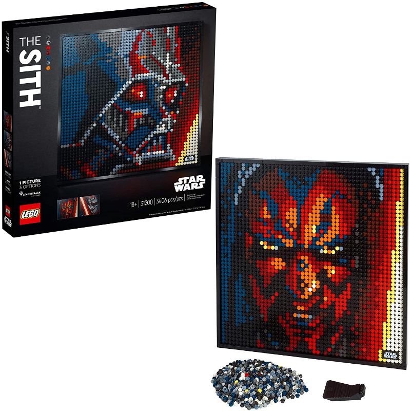 Photo 1 of LEGO Art Star Wars The Sith 31200 Creative Sith Lord Building Kit; an Elegant Piece for Adults who Love Mindful Art Projects or The Dark Lords of The Sith (3,395 Pieces)
