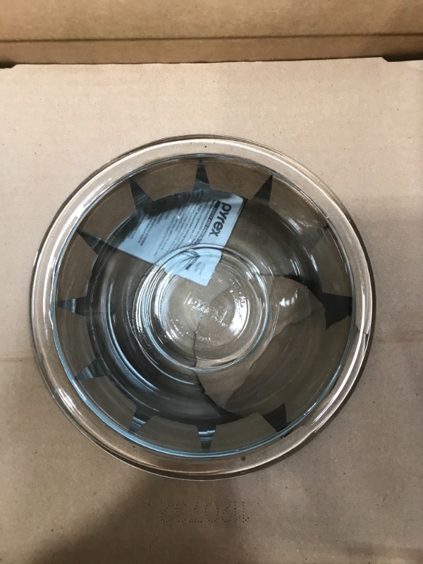 Photo 3 of (MISSING BOWL) Pyrex Tempered Glass Mixing Bowls | 3 Piece Set | 1-Quart, 1.5-Quart, and 2.5 Quart Mixing Bowls for Kitchen, Baking, and Storage | Microwave, Freezer, and Dishwasher Safe | Proudly Made in the USA
