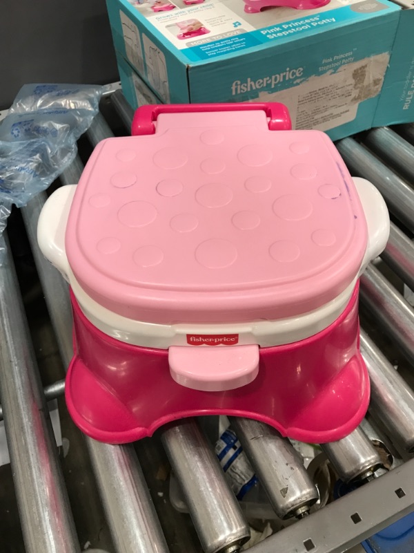 Photo 2 of Fisher-Price Pink Princess Stepstool Potty
