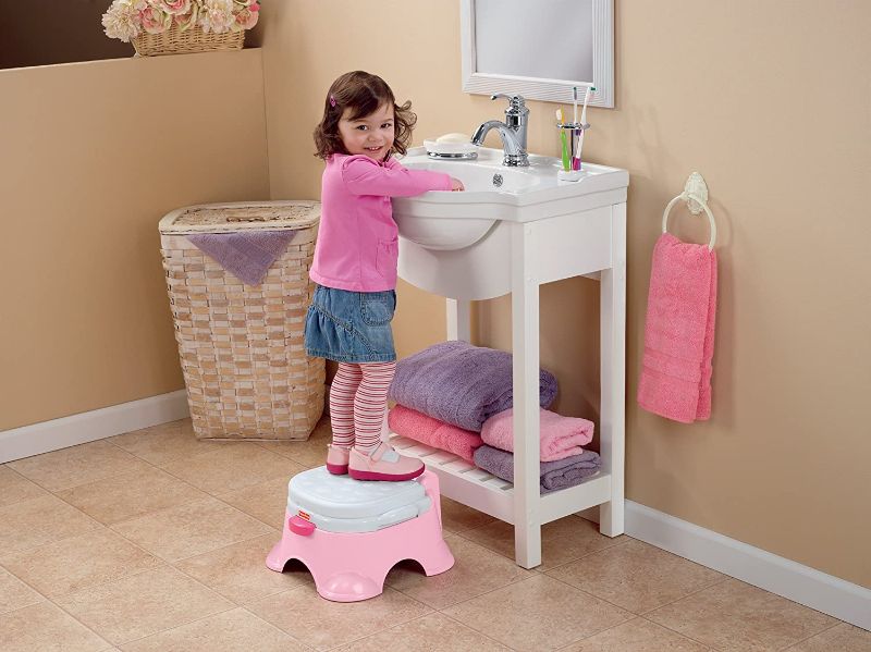 Photo 1 of Fisher-Price Pink Princess Stepstool Potty
