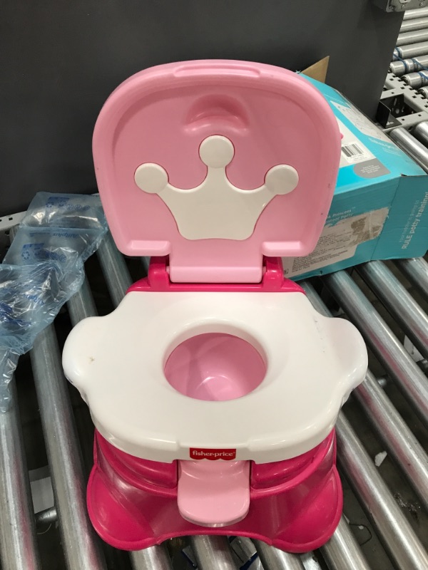 Photo 3 of Fisher-Price Pink Princess Stepstool Potty
