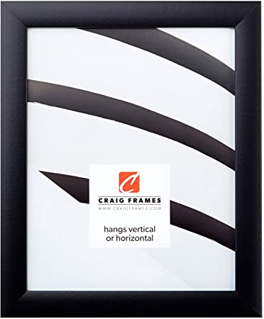 Photo 1 of Craig Frames 1WB3BK 10 by 11 nch Picture Frame, Smooth Wrap Finish, 1 Inch Wide, Black
