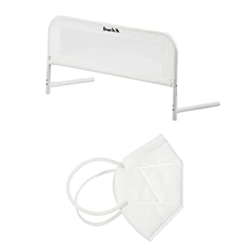 Photo 1 of Dream On Me, Mesh Security Rail, White & Dream On Me Disposable Face Mask I Pack of 10
