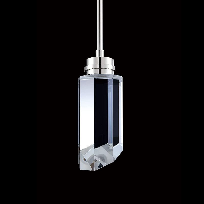 Photo 1 of (PENDANT ONLY)
MOTINI Cylinder Pendant Light Clear Handmade Crystal 8W LED Polished-Nickel Modern Style Lighting Fixture (ETL Listed) Hanging Lights for Kitchen Island Dining Room Hallway Interior
