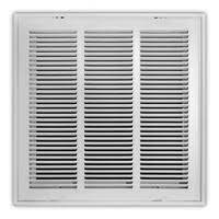 Photo 1 of 16" X 16" Return Air Filter Grille - Filter Included - Easy Plastic Tab(DAMAGED)