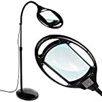 Photo 1 of Brightech LightView Pro - Full Page Magnifying Floor Lamp - Hands Free Magnifier with Bright LED Light for Reading - Flexible Gooseneck Holds Position - Standing Mag Lamp