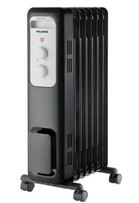 Photo 1 of 1,500-Watt Oil-Filled Radiant Electric Space Heater with Thermostat
