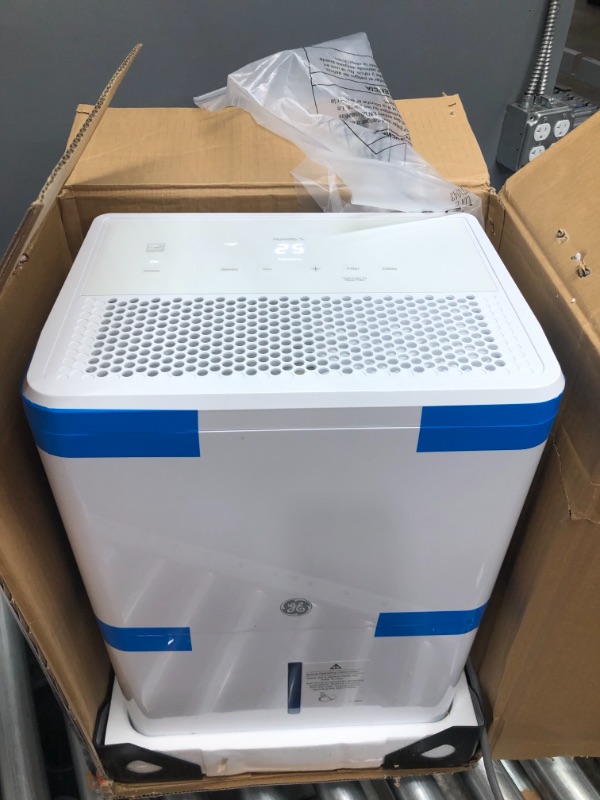 Photo 1 of 35 pt. Dehumidifier for Very Damp Rooms up to 1000 sq. ft. in White, ENERGY STAR
