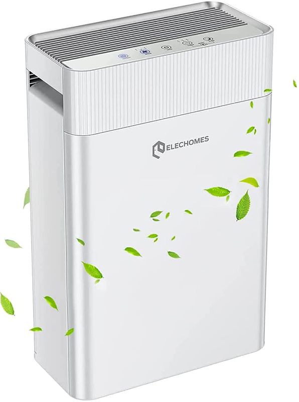 Photo 1 of Air Puri-fier for Home, Elechomes KJ203F-142 True HEPA Air Puri-fiers with Washable Fil-ters for Large Room Up to 270ft², Air Cleaner with Sleep Mode for Bedroom
