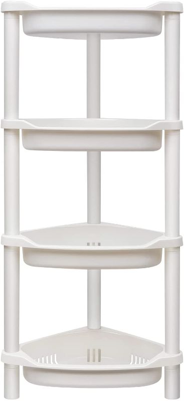 Photo 1 of 2 Tier Shower Caddy Corner Plastic Shower Organizer