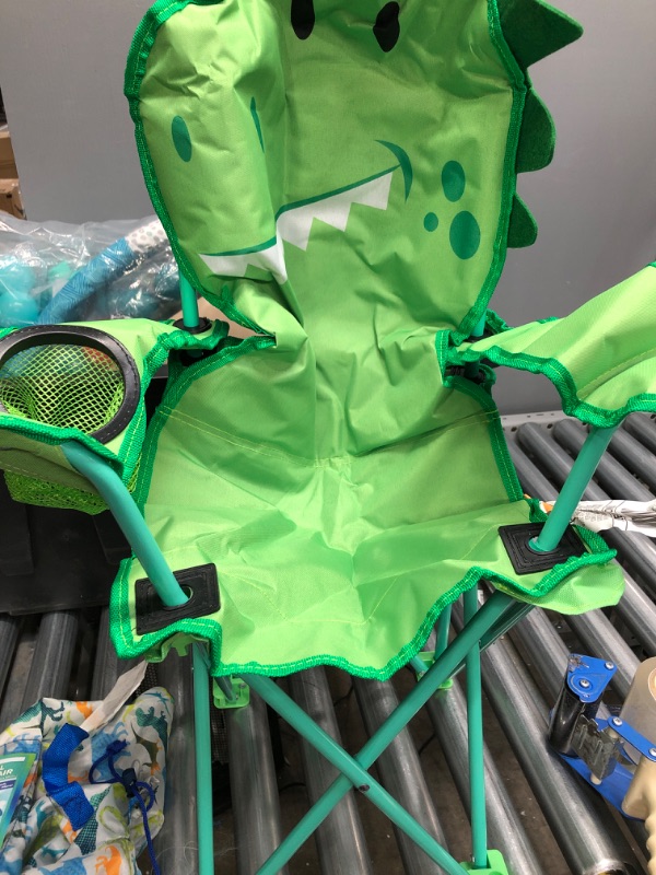 Photo 2 of Heritage Kids Figural Dinosaur Folding Kids Camp Chair, Ages 3+ , Green