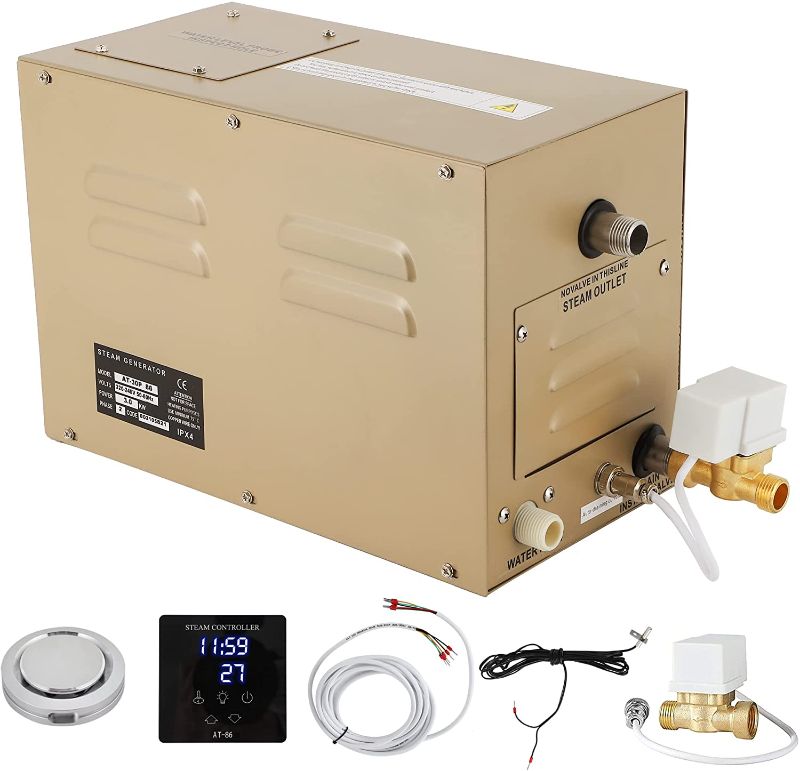 Photo 1 of ***PARTS ONLY*** CGOLDENWALL Commercial Self-Draining Steam Generator Shower System Home Bath Spa 30 min to 12 Hours Intelligent Touch controler (3kW)
