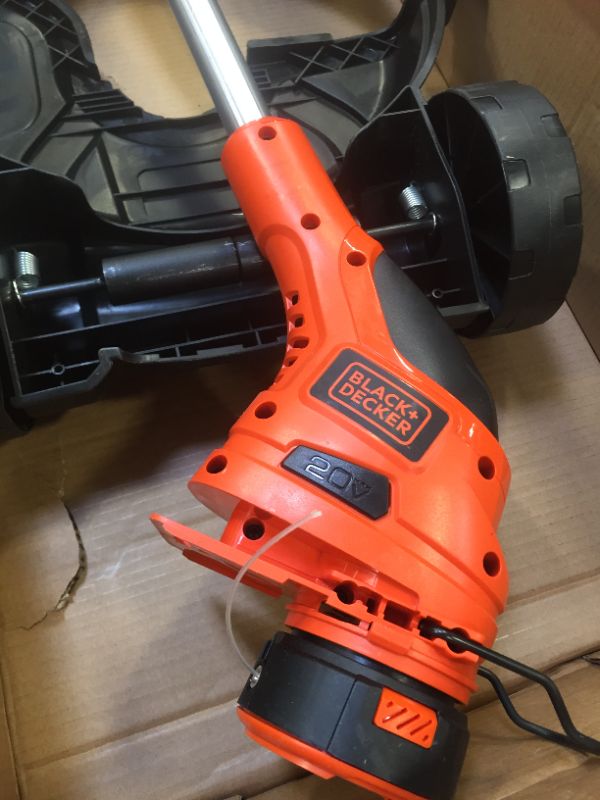 Photo 1 of BLACK+DECKER 3-in-1 Lawn Mower, String Trimmer and Edger, 12-Inch, Cordless (MTC220)
