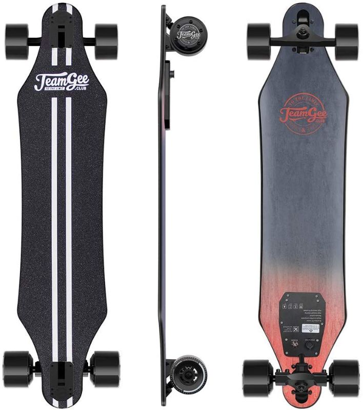 Photo 1 of DIDNT TURN ON
Teamgee H5 37" Electric Skateboard, 22 MPH Top Speed, 760W Dual Motor, 11 Miles Range, 14.5 Lbs, 10 Layers Maple Longboard with Wireless Remote Control

