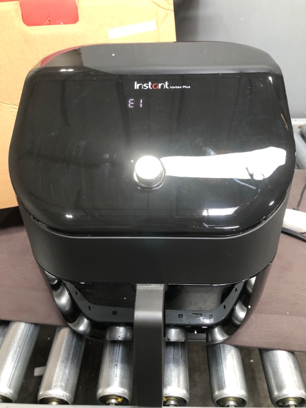 Photo 1 of Instant Vortex Plus 6 Quart 6-in 1 Air Fryer with ClearCook™ Easy View Windows and EvenCrisp™ Technology, Air Fry, Roast, Broil, Bake, Reheat, Dehydrate, 1700W, Black