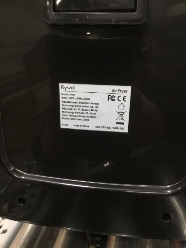 Photo 4 of Kyvol Epichef AF60 Air Fryer
