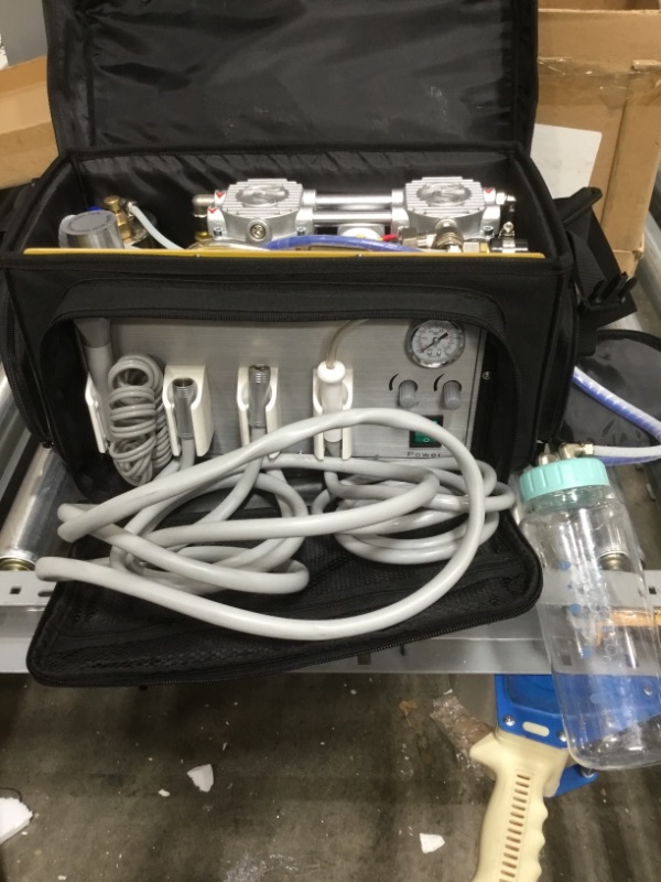 Photo 2 of Portable Dental Unit with Air Compressor Suction System 3 Way Syringe
