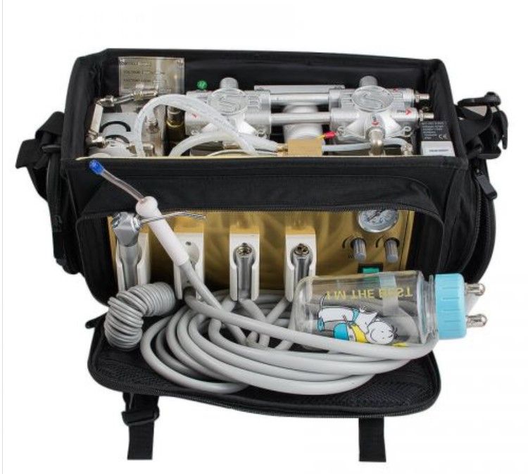 Photo 1 of Portable Dental Unit with Air Compressor Suction System 3 Way Syringe
