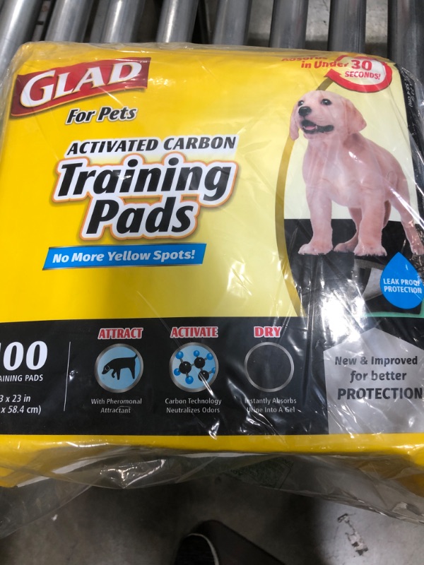 Photo 2 of Glad For Pets Activated Carbon Dog Training Pads, 23" x 23", 100 count