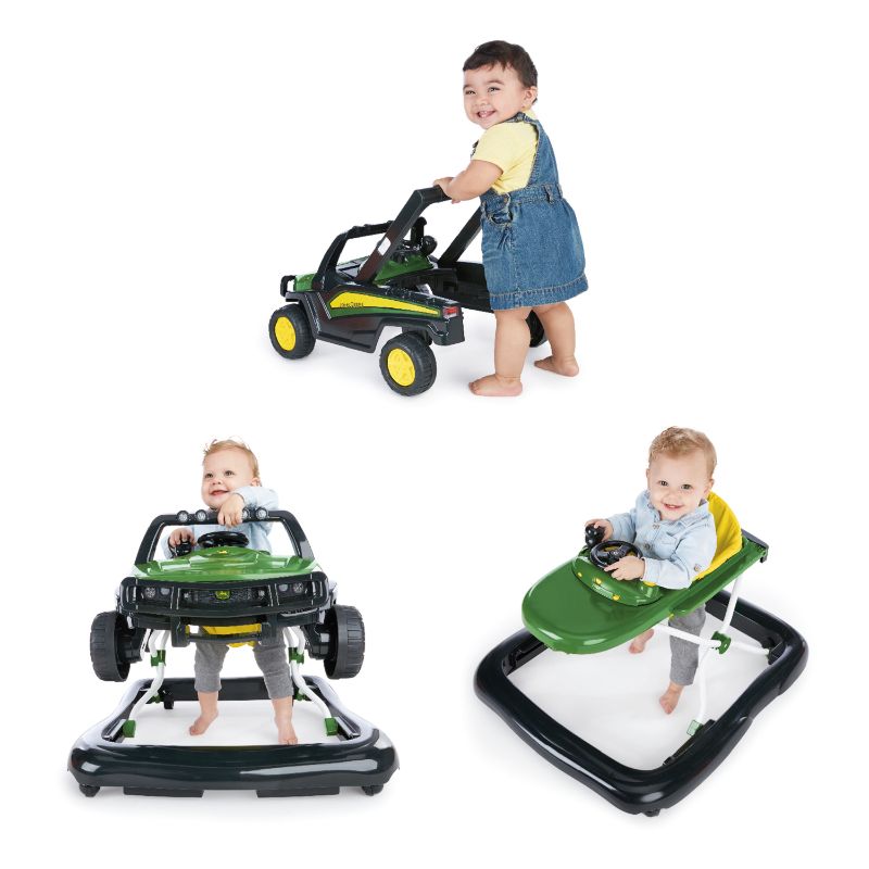 Photo 1 of Bright Starts 3 Ways to Play John Deere Gator Baby Walker with Activity Station, Green
