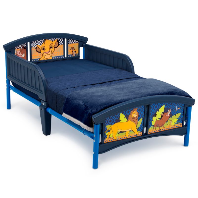 Photo 1 of **HARDWARE INCOMPLETE**DENTED ON THE HEADBOARD CORNER*
The Lion King Plastic Toddler Bed by Delta Children
