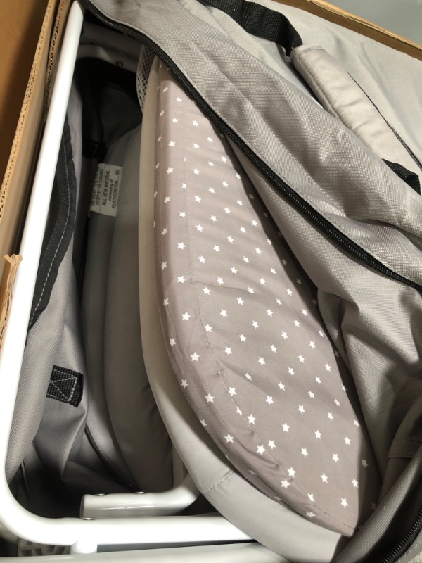 Photo 2 of DAMAGED***Dream On Me, Traveler Portable Bassinet, Cloud Grey
