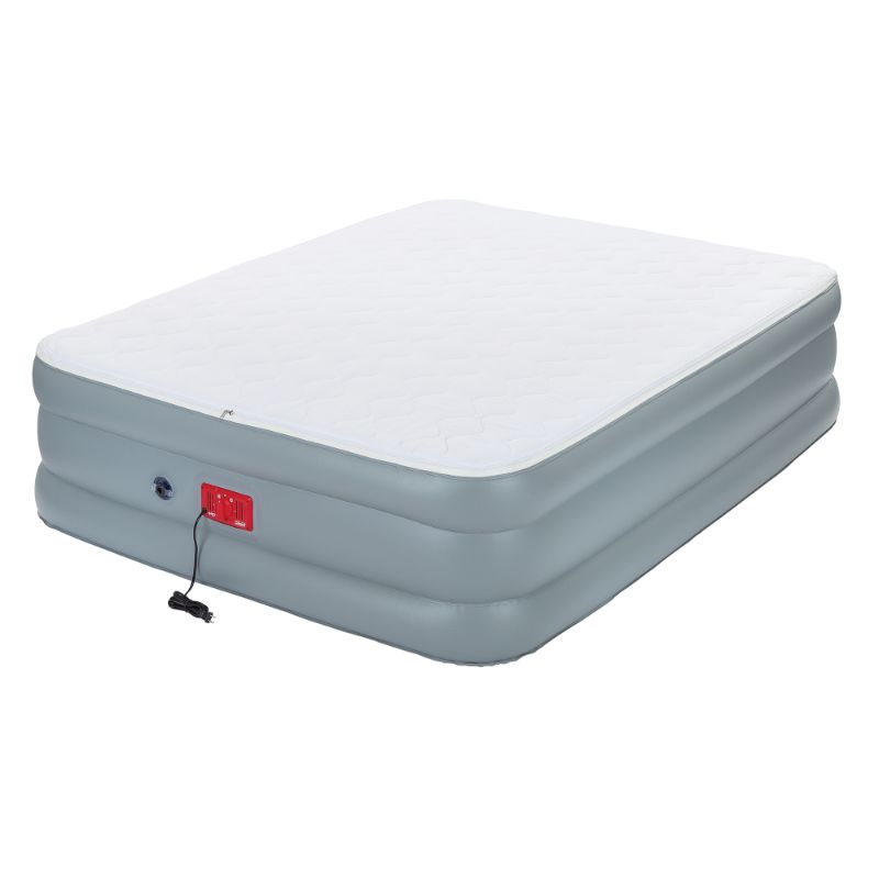 Photo 1 of **HAS AIR LEAK**
**PARTS ONLY**
Coleman Supportrest Elite Quilted Top Double-high Inflatable Airbed with Built-in Pump, 20" Queen
