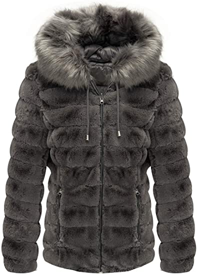 Photo 1 of Bellivera Women Double Sided Faux Fur Jacket, XL