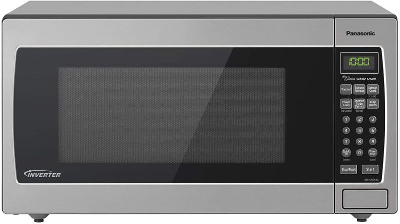 Photo 1 of *USED*
*NOT functional, selling for PARTS, NONREFUNDABLE* 
Panasonic Microwave Oven NN-SN766S Stainless Steel Countertop/Built-In with Inverter Technology and Genius Sensor, 1.6 Cubic Foot, 1250W
