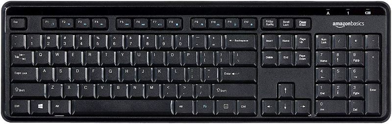 Photo 1 of *USED*
Amazon Basics Wireless Keyboard-Quiet and Compact-US Layout (QWERTY)
