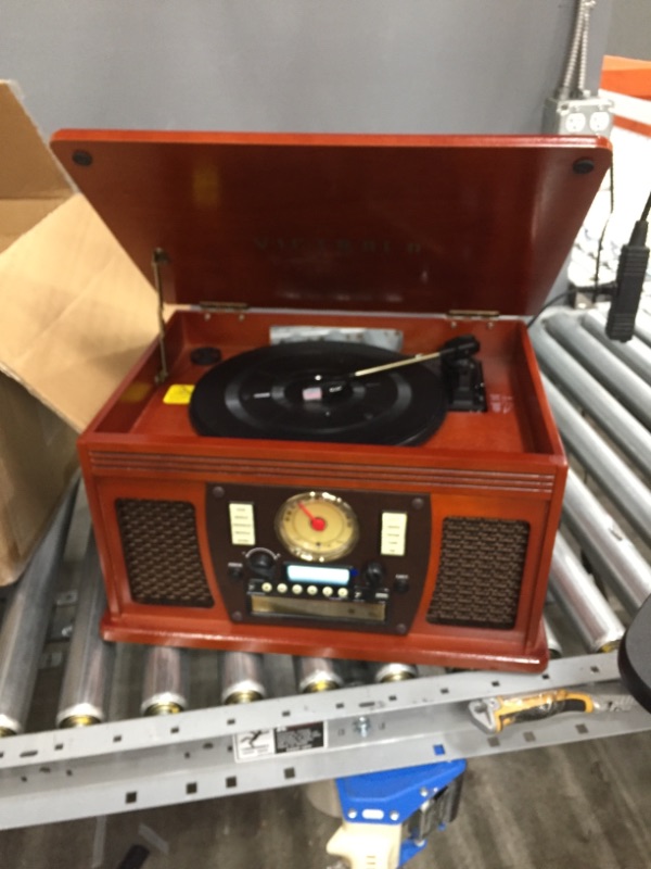 Photo 2 of Victrola 8-in-1 Bluetooth Record Player and Multimedia Center