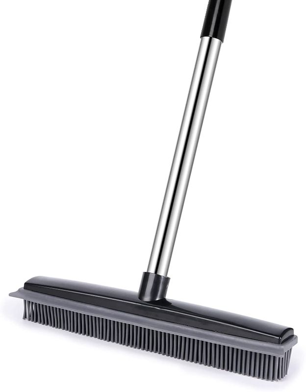 Photo 1 of  Soft Bristle Rubber Sweeper Squeegee grey and black 