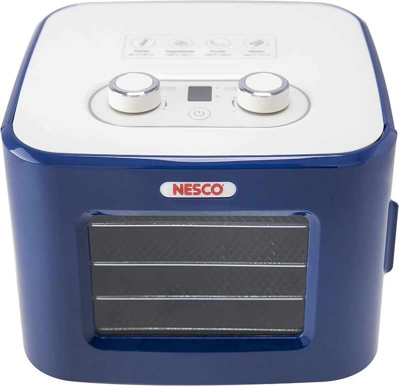 Photo 1 of Nesco FD-41B Snackmaster Jr. Dehydrator for Great Jerky and Snacks, 4 Trays, Blue