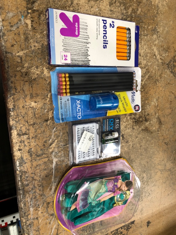 Photo 4 of #2 Wood Pencils 24ct - up, Paper Mate Mirado 12pk #2 Woodcase Pencils Pre-Sharpened with X-ACTO Sharpener, Disney Princess Ariel Majestic Dress. 