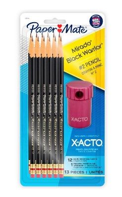 Photo 2 of #2 Wood Pencils 24ct - up, Paper Mate Mirado 12pk #2 Woodcase Pencils Pre-Sharpened with X-ACTO Sharpener, Disney Princess Ariel Majestic Dress. 