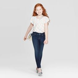 Photo 1 of Girls' Mid-Rise Ultimate Stretch Skinny Jeans - Cat & Jack™ 12

