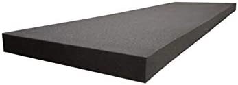 Photo 1 of 2" x 24" x 72" Acoustic Foam Sheets Charcoal Upholstery Foam Pad, Studio Sound Proof Padding, Packing Foam