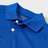 Photo 2 of (3) Kids' Short Sleeve Performance Uniform Polo Shirt - Cat & Jack™ Blue