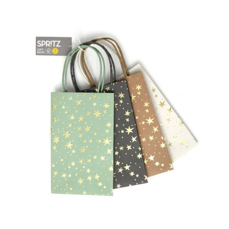 Photo 1 of (3) 4ct Junior Tote Gift Bags - Spritz™