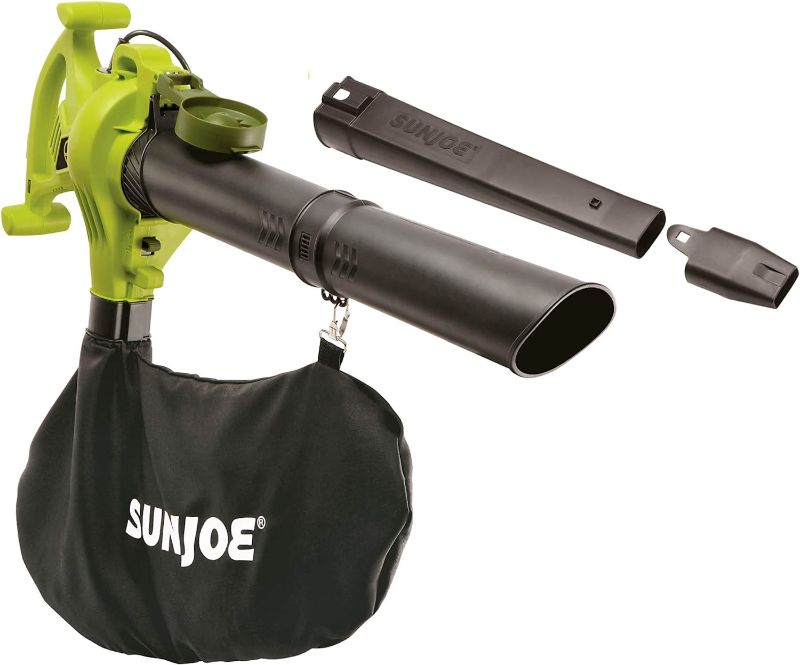 Photo 1 of 
Sun Joe SBJ603E 13-Amp 240 MPH 3-in-1 Electric Blower/Mulcher/Vacuum, 32.7 Inch, Green