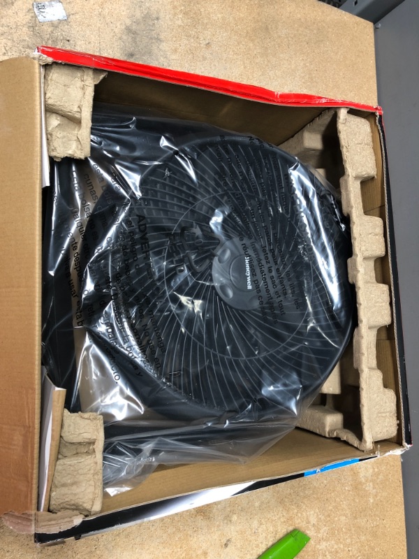 Photo 2 of 12 in. 3 Speed Whole Room Circulator Floor Fan