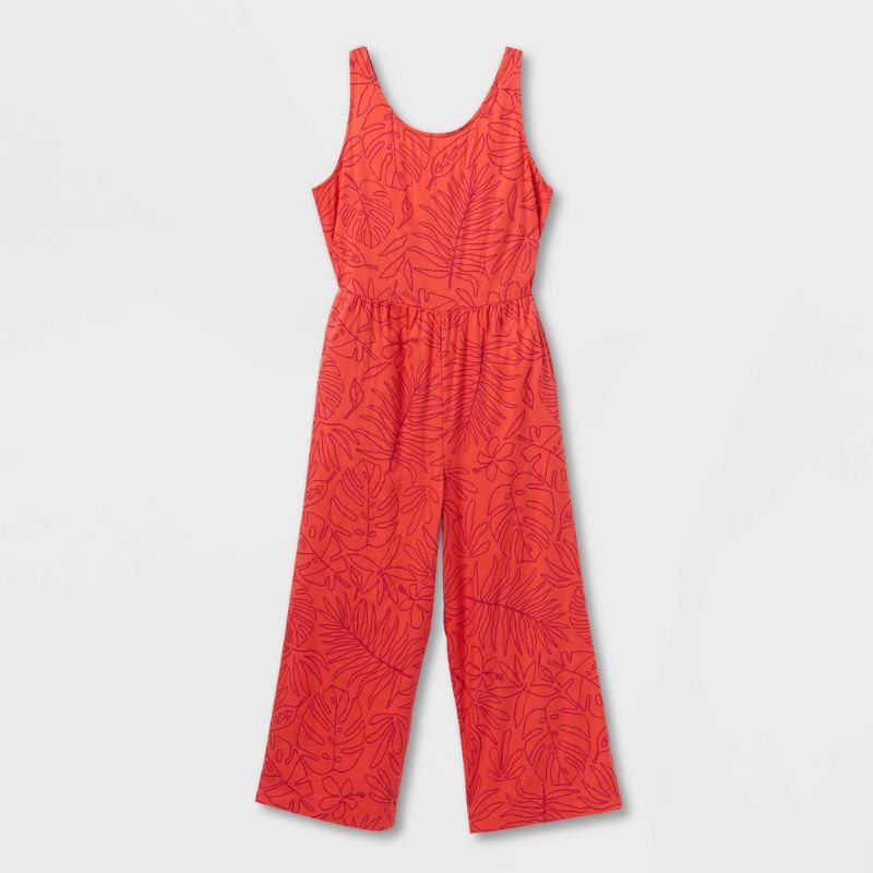 Photo 1 of Girls' Floral Jumpsuit - Cat & Jack™
Size: Medium (7/8)