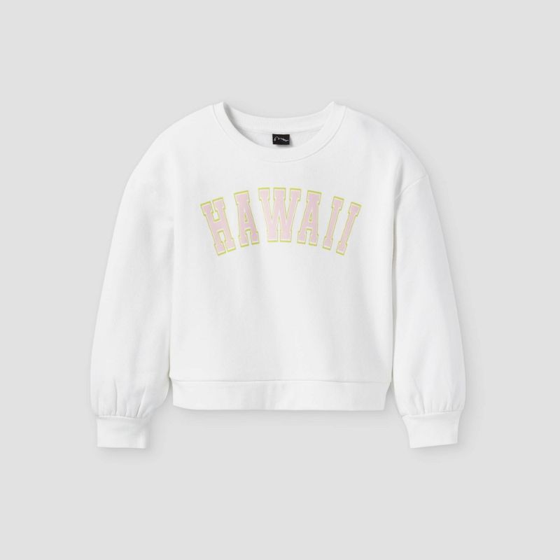 Photo 1 of Kids' Cropped Crew Neck Sweatshirt - Art Class™
Size: Medium (7/8)