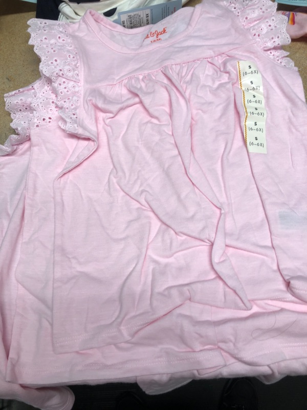 Photo 3 of Bundle of 10 Items:
Ruffled Arm Short Sleeve Dress for Girls (x10)
Blue - Set of 4
White - Set of 1
Pink - Set of 5
Sizes: Blue - XS (4-5) x4
White - XS (4-5)
Pink - XS (4-5) x2, S (6-6X) x2, L (10/12) x1