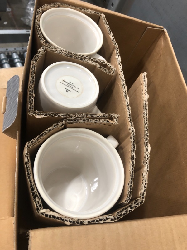 Photo 2 of 16pc Porcelain Woodbridge Dinnerware Set White - Threshold™
