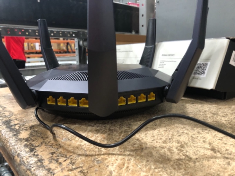 Photo 4 of ASUS AX6000 WiFi 6 Gaming Router (RT-AX89X) - Dual Band 12-Stream Gigabit Wireless Internet Router (TESTED AND FUNCTIONS)