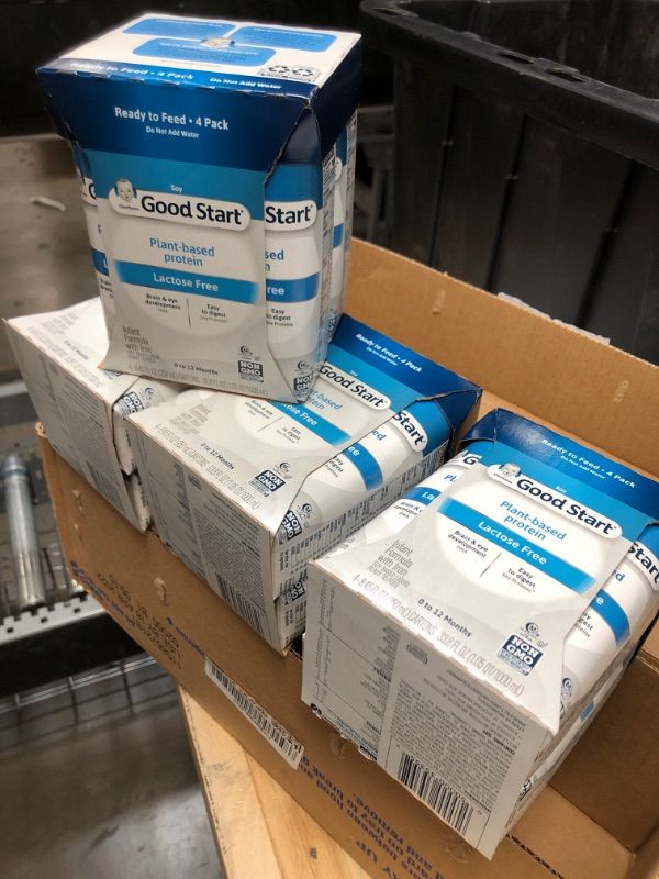 Photo 3 of Gerber Good Start Soy Non-GMO Ready to Feed Liquid Infant Formula, Stage 1, 33.8 Fl Oz 16 PACK EXP 04/18/2022 NON REFUNDABLE 
